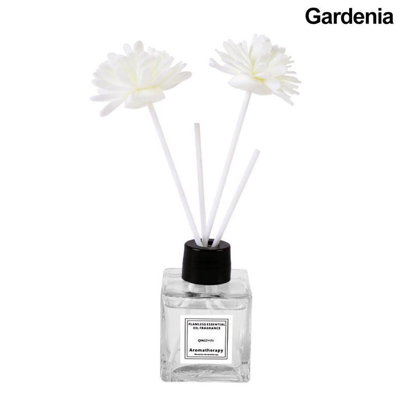 Flameless Gardenia Essential Oil Fragrance Freshener, Long-lasting Scent, Suitable for Hotel Rooms, Bedrooms, and Toilet Odor Eliminator, 50ml